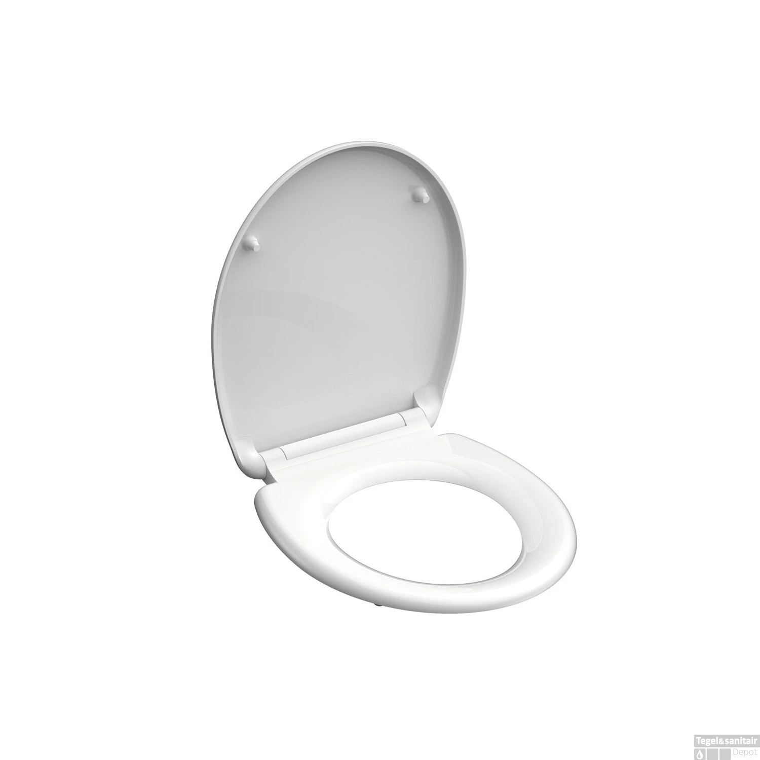 Toiletzitting Schutte White Duroplast Met Soft Close En Quick Release Wit - Afbeelding 2