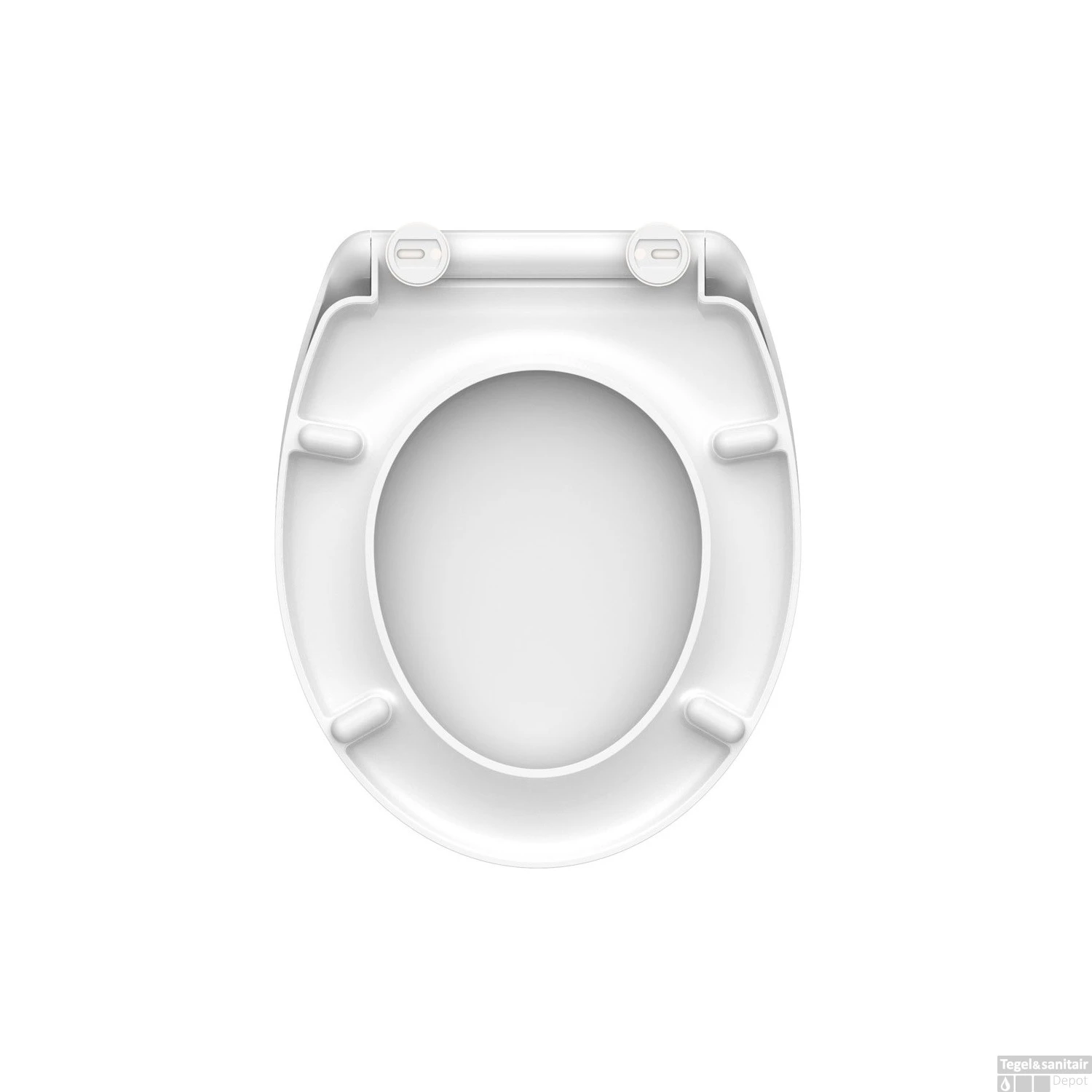 Toiletzitting Schutte White Duroplast Met Soft Close En Quick Release Wit - Afbeelding 4