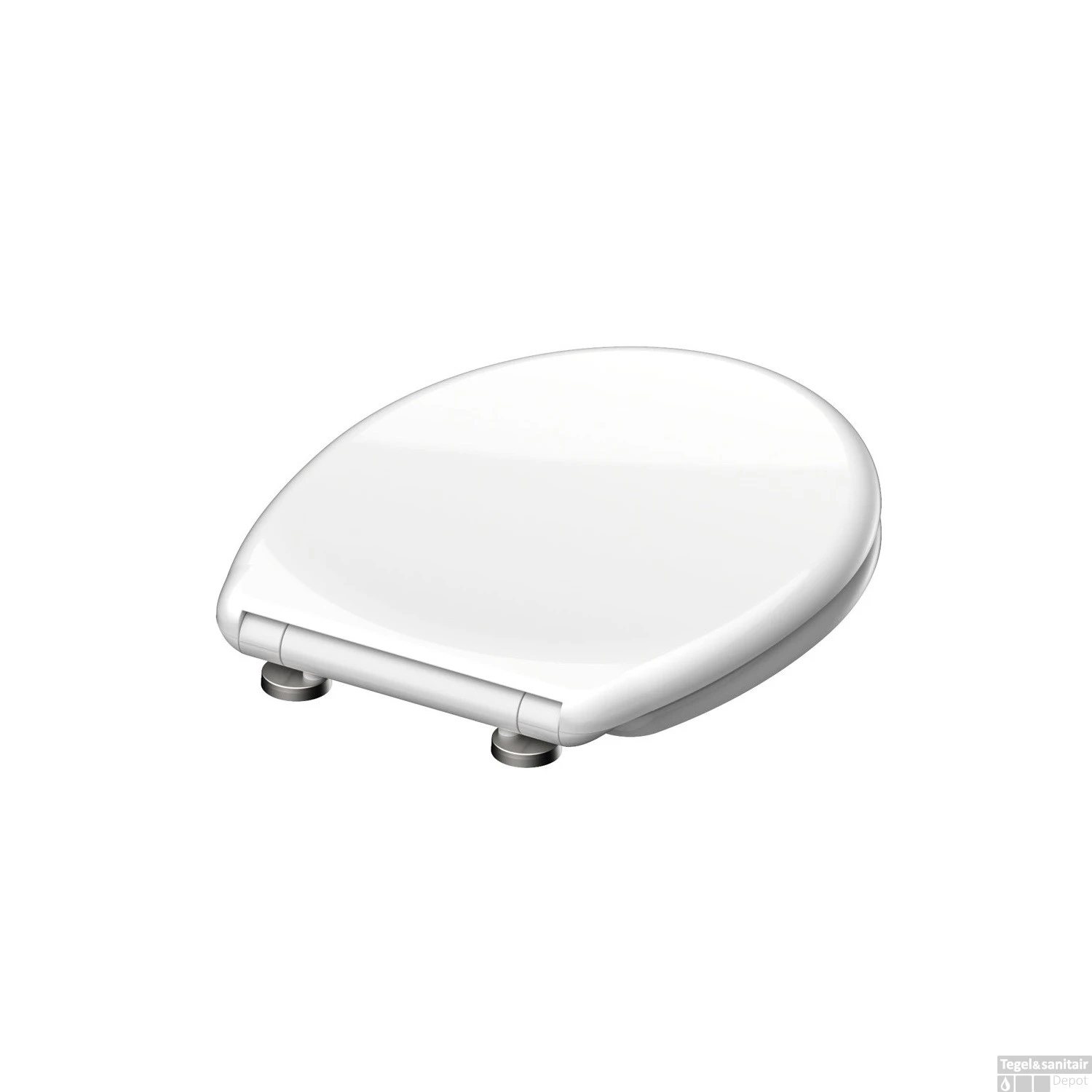 Toiletzitting Schutte White Duroplast Met Soft Close En Quick Release Wit - Afbeelding 3