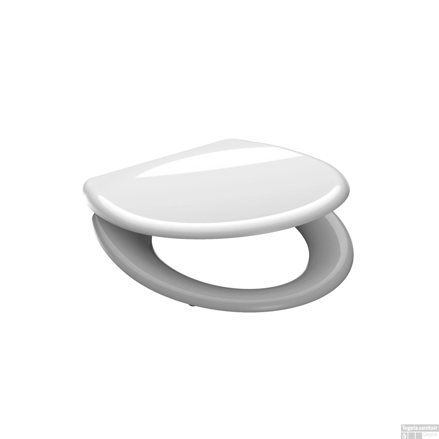 Toiletzitting Schutte White Duroplast Met Soft Close En Quick Release Wit