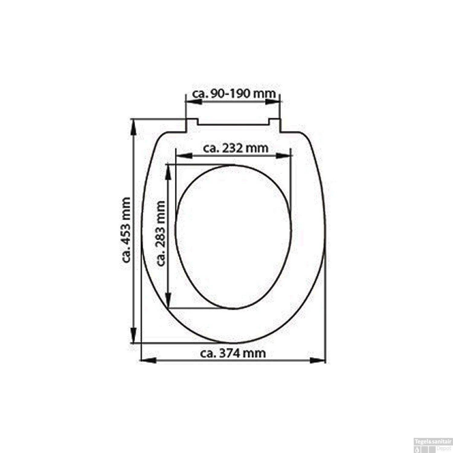 Toiletzitting Schutte White Duroplast Met Soft Close En Quick Release Wit - Afbeelding 6