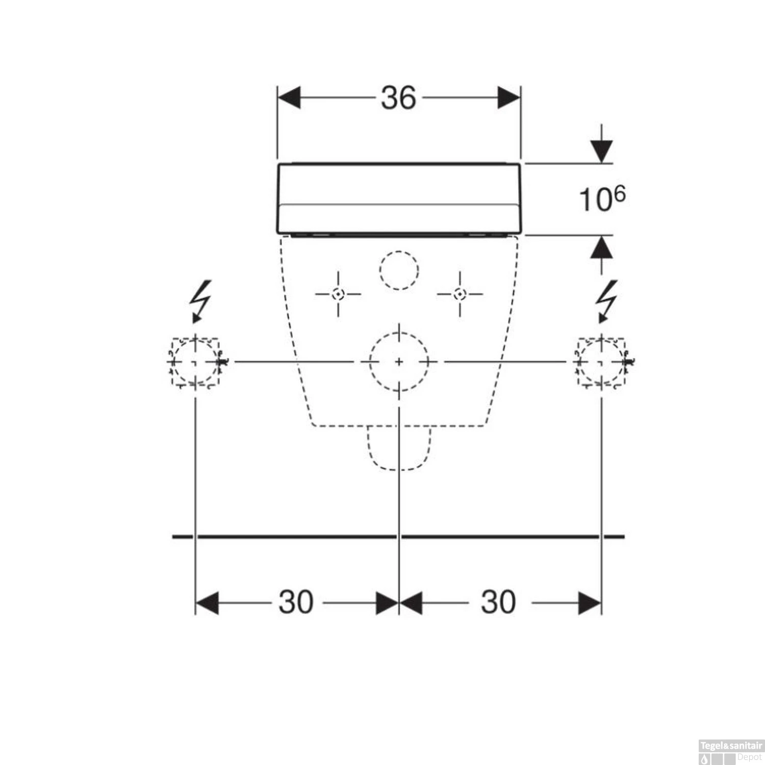 Toiletzitting Met Onderdouche Geberit AquaClean Tuma Comfort Alpien Wit - Afbeelding 4