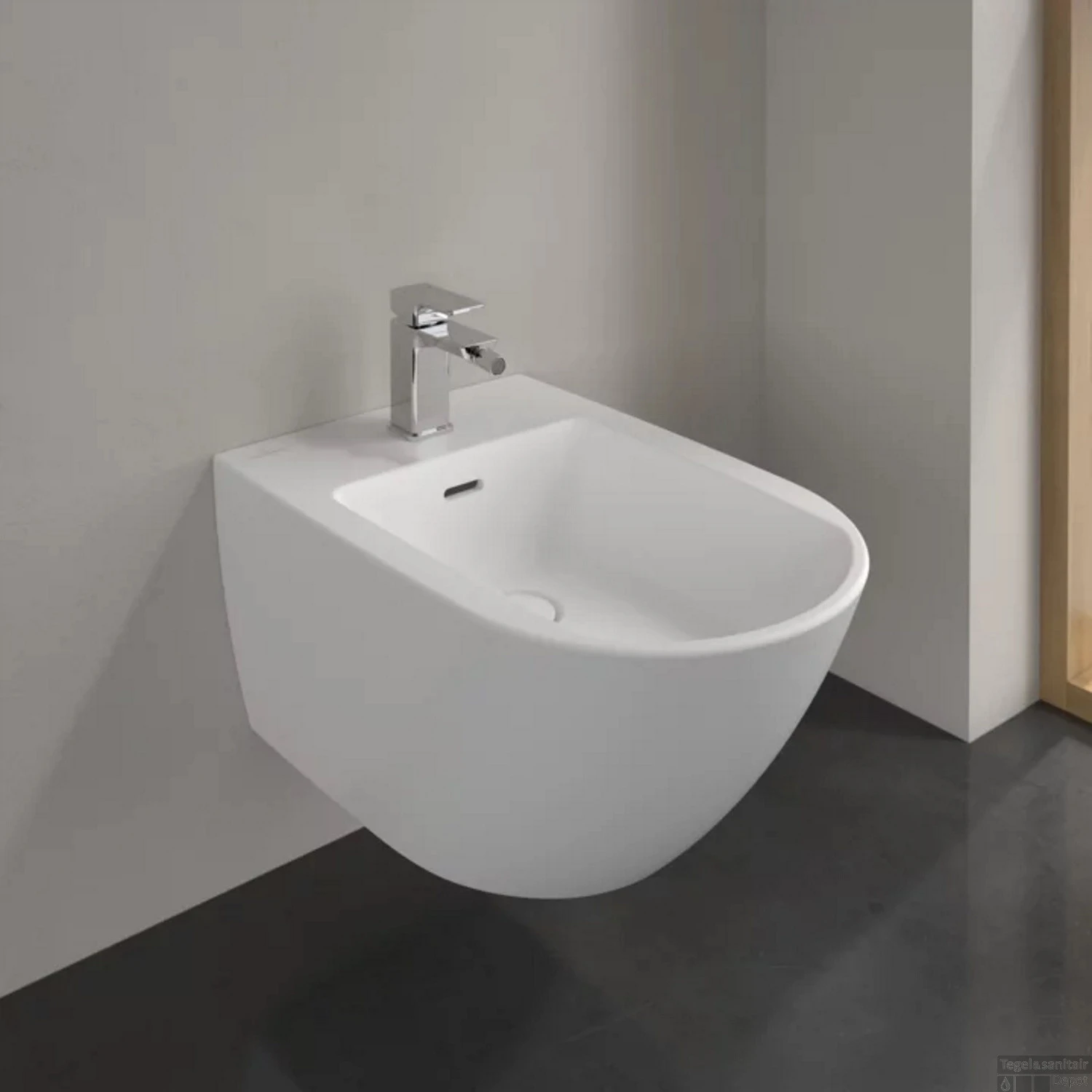 Wandbidet Villeroy & Boch Subway 3.0 CeramicPlus 56x37.5x27 Cm Stone White - Afbeelding 4