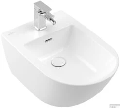 Wandbidet Villeroy & Boch Subway 3.0 CeramicPlus 56x37.5x27 Cm Stone White