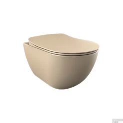 Wandcloset Boss & Wessing Freedom Randloos Met Bidet Mat Cappuccino (Exclusief Zitting)