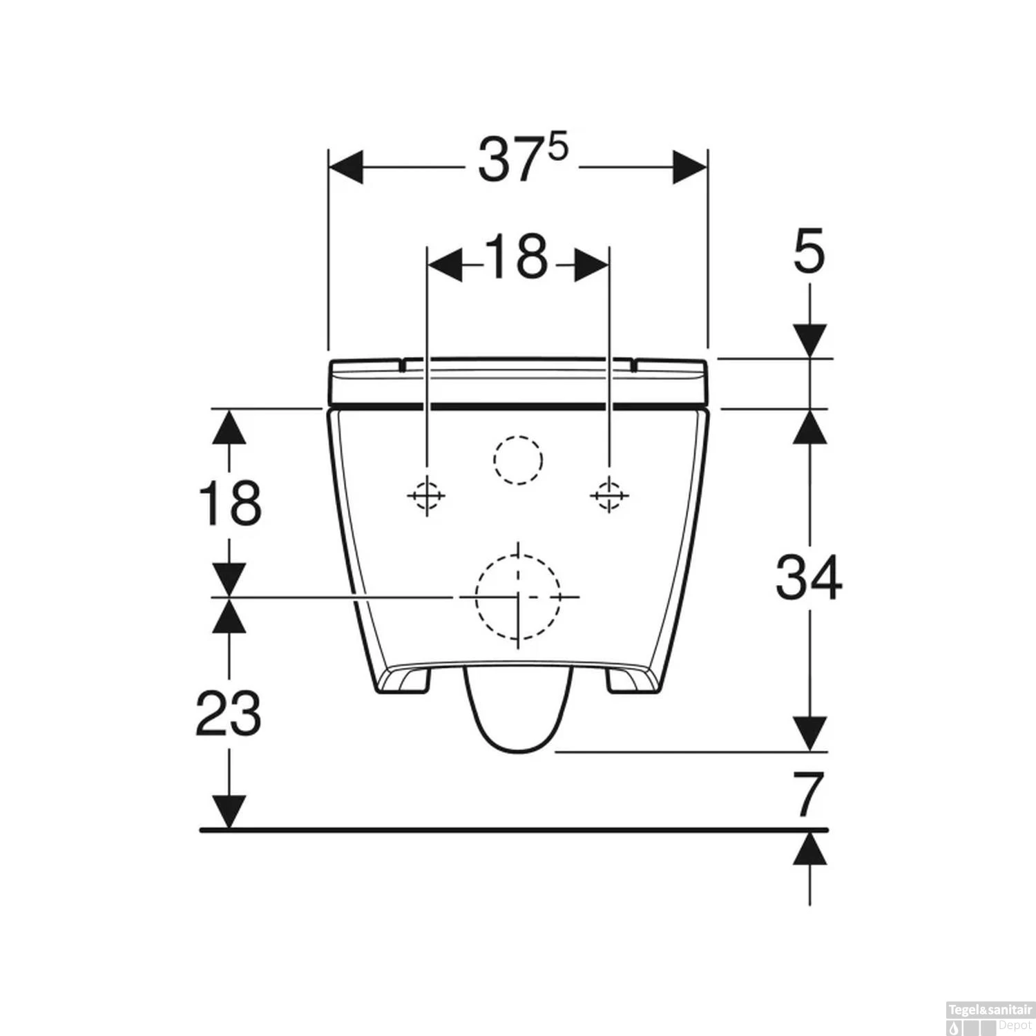 Wandcloset Geberit Aquaclean Sela Smart Douche WC Met Softclose Zitting Mat Wit - Afbeelding 5