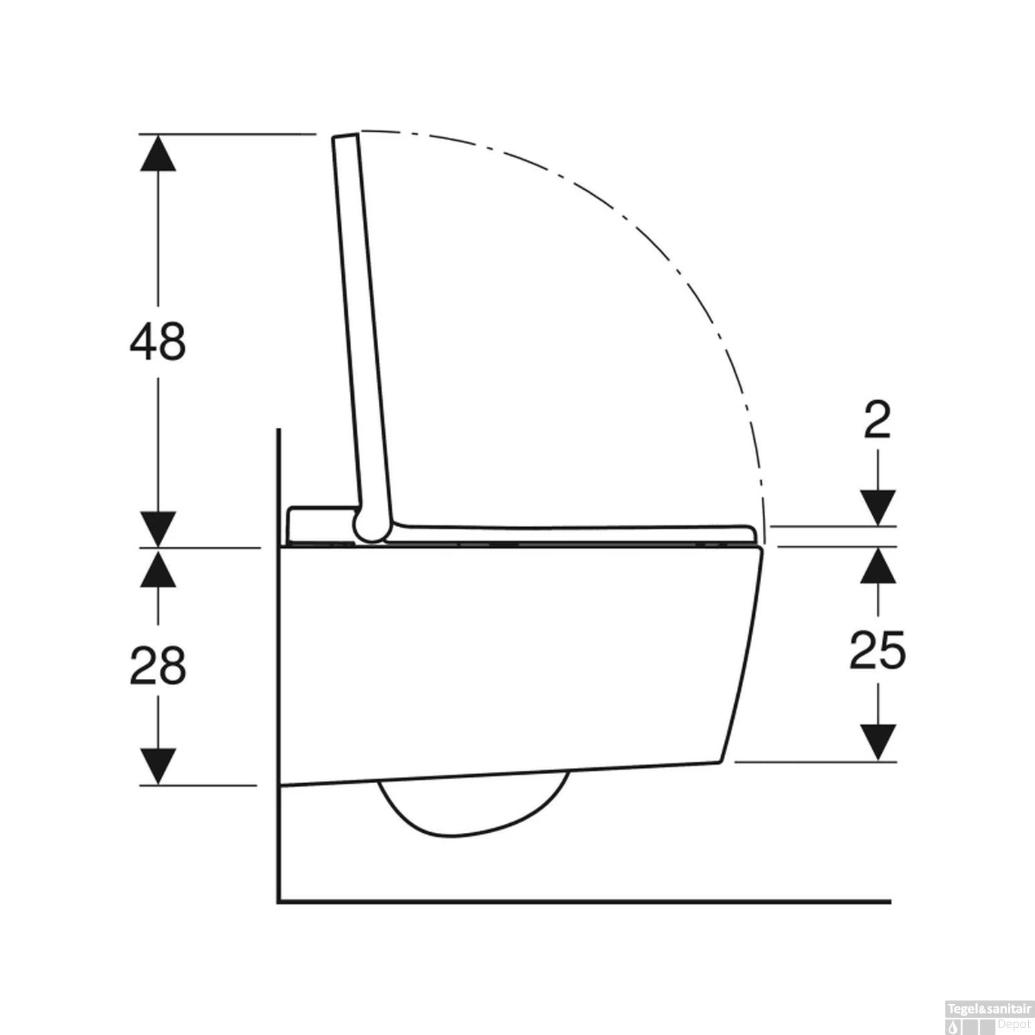 Wandcloset Geberit Aquaclean Sela Smart Douche WC Met Softclose Zitting Mat Wit - Afbeelding 4