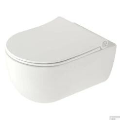 Wandcloset Plieger Kansas/Pressalit Diepspoel Rimless Pressalit Kansas D2 Zitting Slim Wit