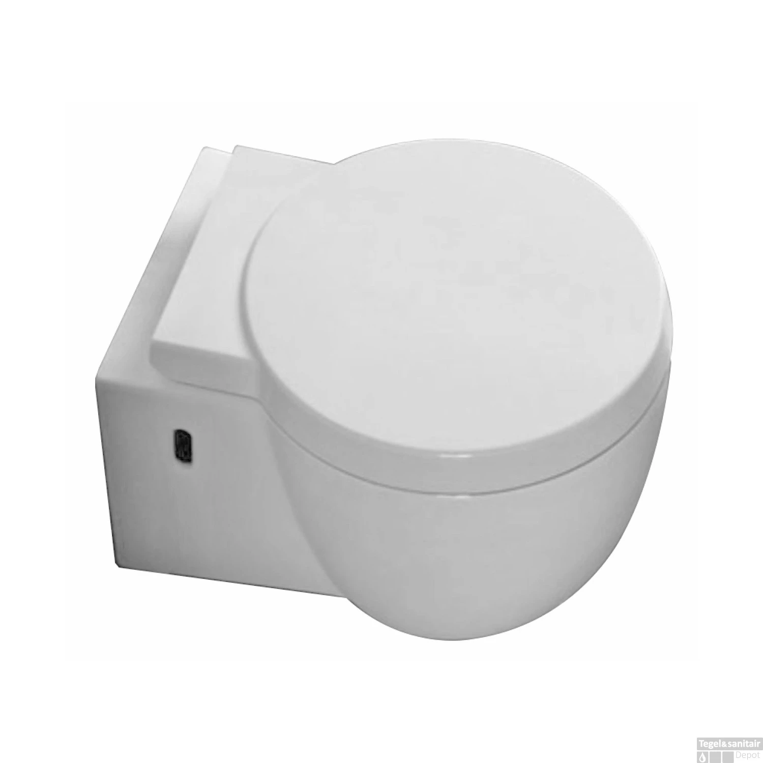 Wandcloset Wiesbaden Amor Rond Model Met Soft-Close Toiletzitting Diepspoel Wit