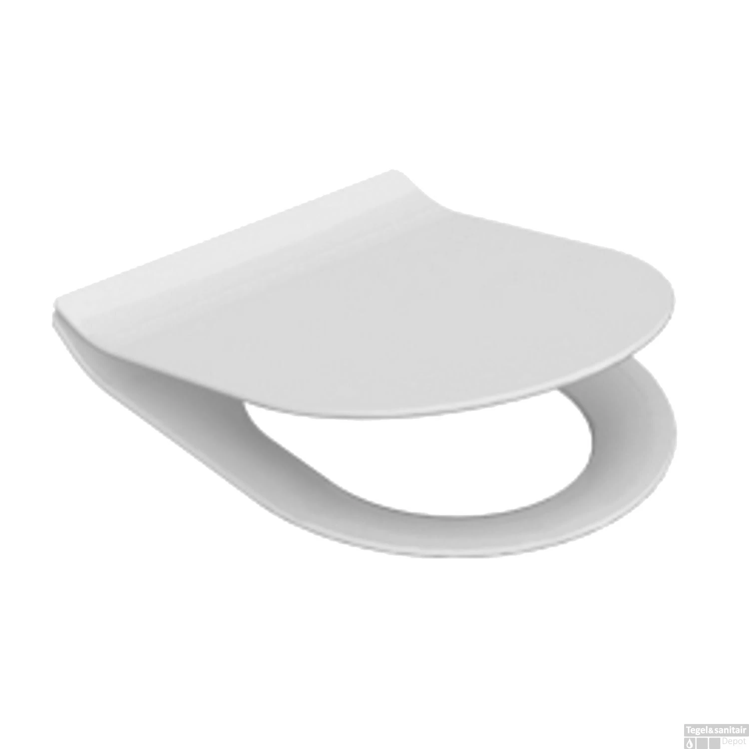 Wandcloset Idevit Alfa Met Bidet Randloos Wit Keramiek 36x52x30cm (Excl. Zitting) - Afbeelding 2